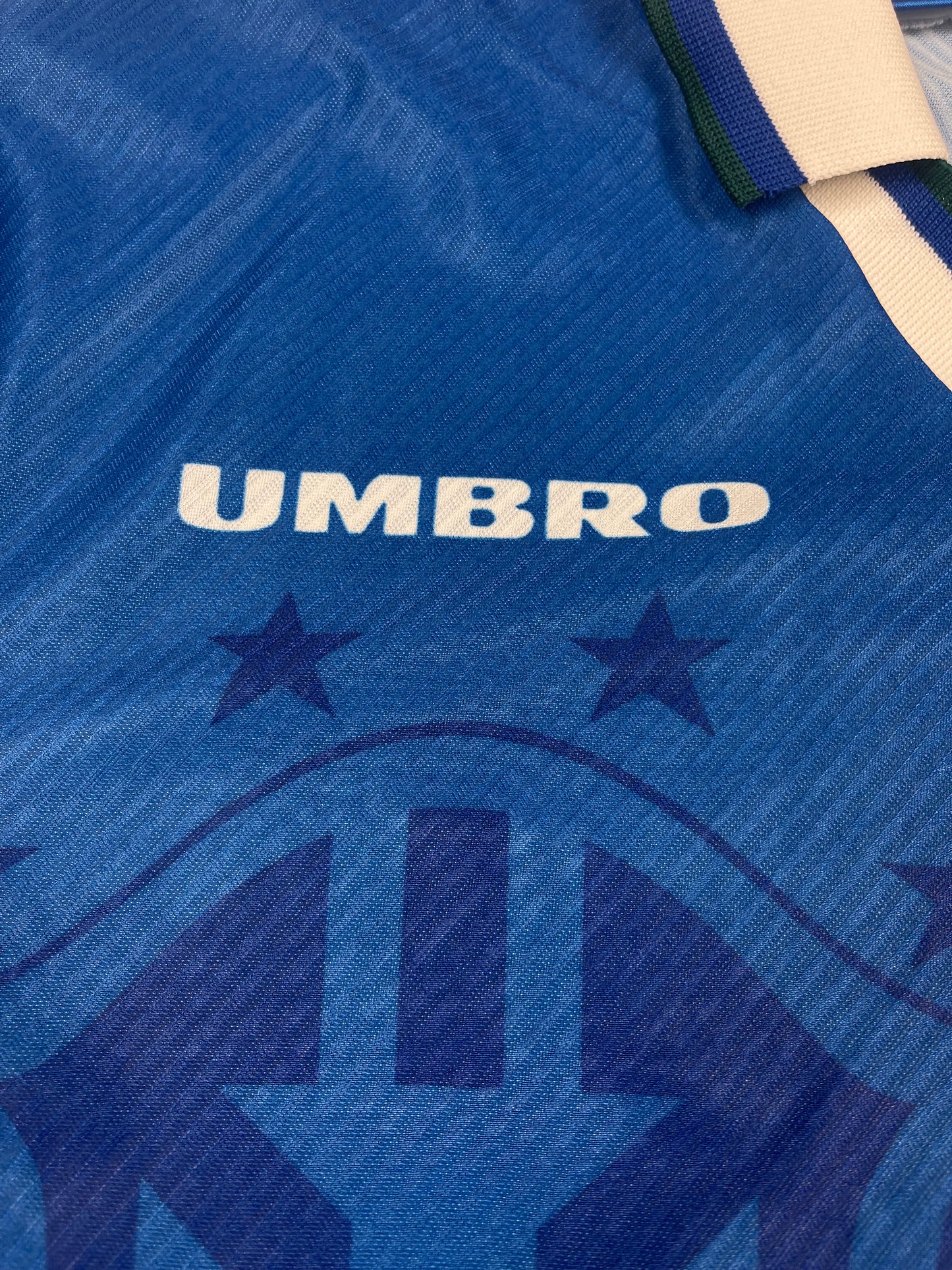 🇧🇷 Vintage Brasil Brazil Umbro Shirt 1994 - 1995 - 1996 - 1997 Football Shirt Soccer Jersey World Cup 1994 USA Size L Blue