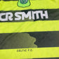 Vintage Celtic Glasgow FC Umbro 1996 - 1997 Away Football Shirt Soccer Jersey Made in England CR SMITH Neon Lime Yellow Black Size XXL