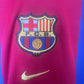 Vintage Barcelona Nike 1999 - 2001 Home Football Shirt Cactus Jack Travis Scott Skeletal Graphic  DRI FIT 1899 Centenary Red Blue Made in UK Size XL
