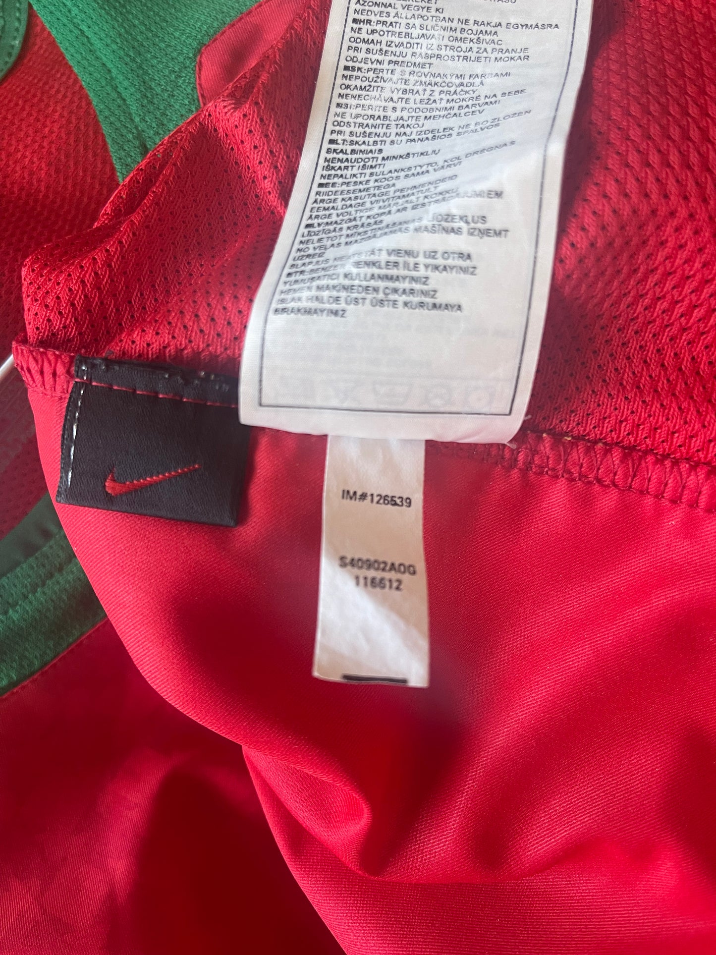 Portugal Nike Total 90 Home Football Shirt 2004 2005 2006 Euro 2004 Size S Cristiano Ronaldo Figo