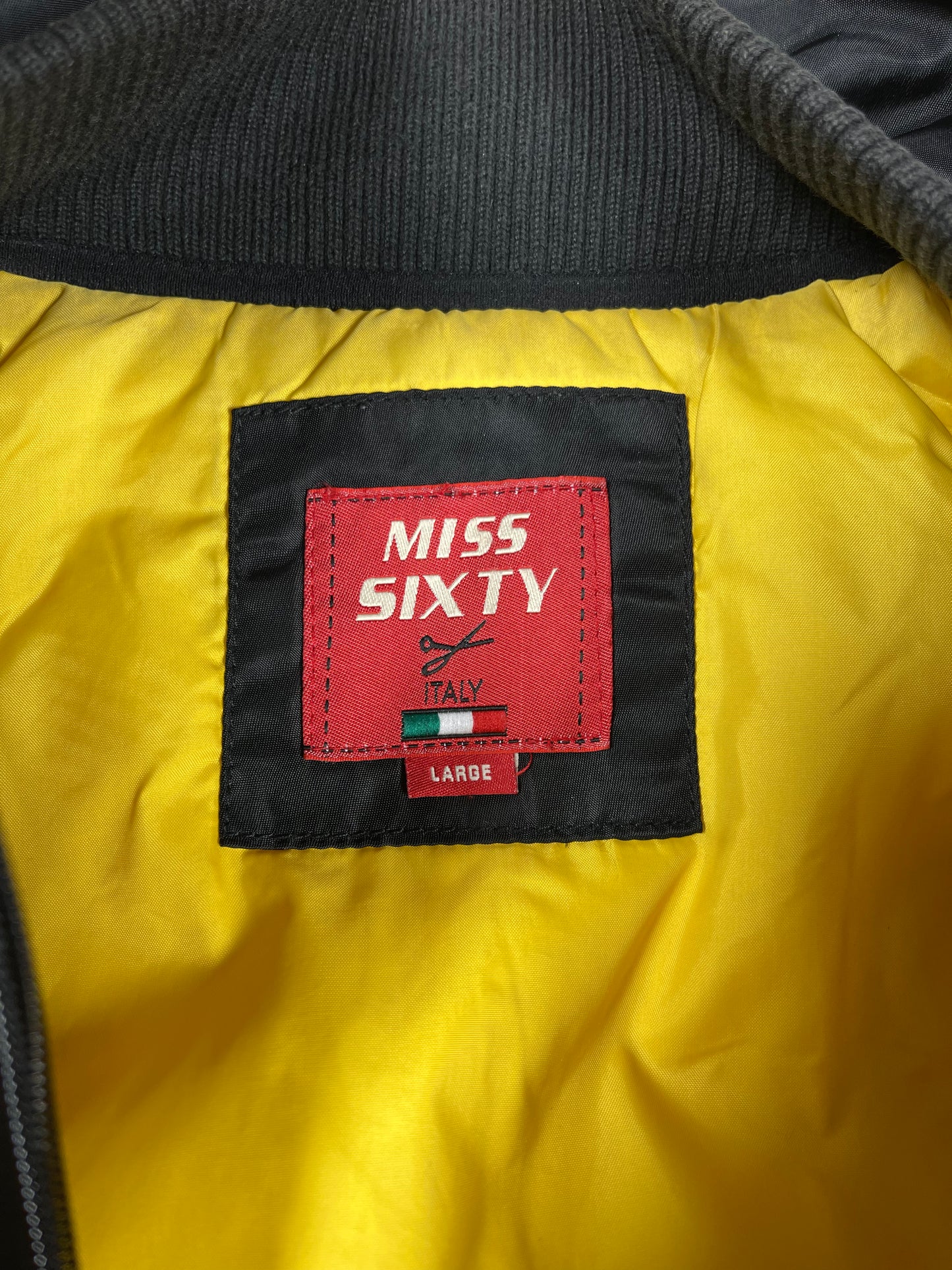 Y2K Miss Sixty Racing Jacket Aesthetic Slim Fit Size L 2000