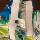 Y2K Dirk Bikkembergs Ankle Pants Trousers 100 % Silk Made in Italy Colourful Floral Botanical Pattern Elasticated Waist Size 40 / S