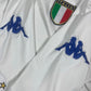 ⚽️Kappa Italy Italia Kombat 2000-2001 Away Football Shirt Made in Italy Size L Slim Fit White Euro 2000