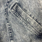 Vintage Nike Challenge Court Acid Washed Denim Jeans Jacket Tennis Andre Agassi John McEnroe Size M Made in Hong Kong