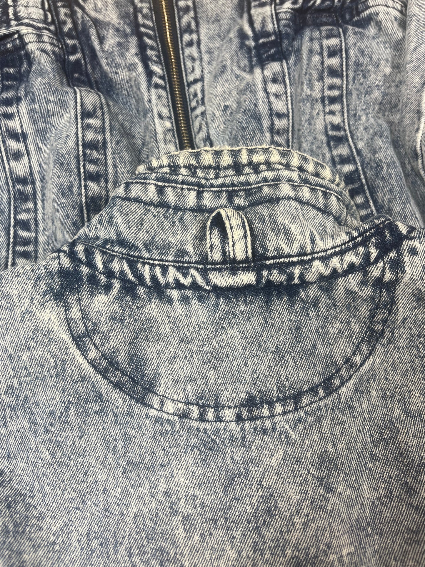 Vintage Nike Challenge Court Acid Washed Denim Jeans Jacket Tennis Andre Agassi John McEnroe Size M Made in Hong Kong