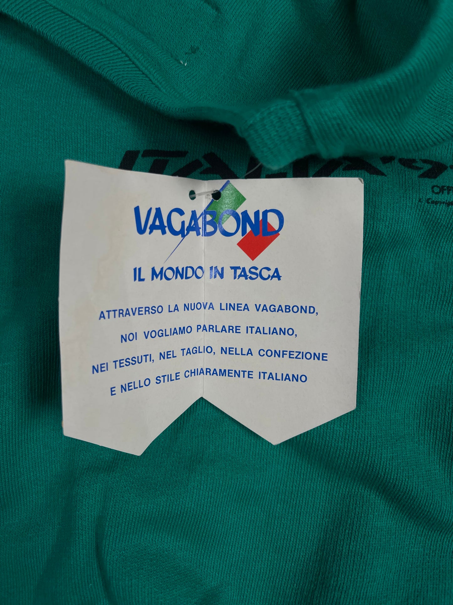 Vintage Italia 90 Coppa Del Mondo World Cup 1990 Vagabond Made in Italy Green Size S-M