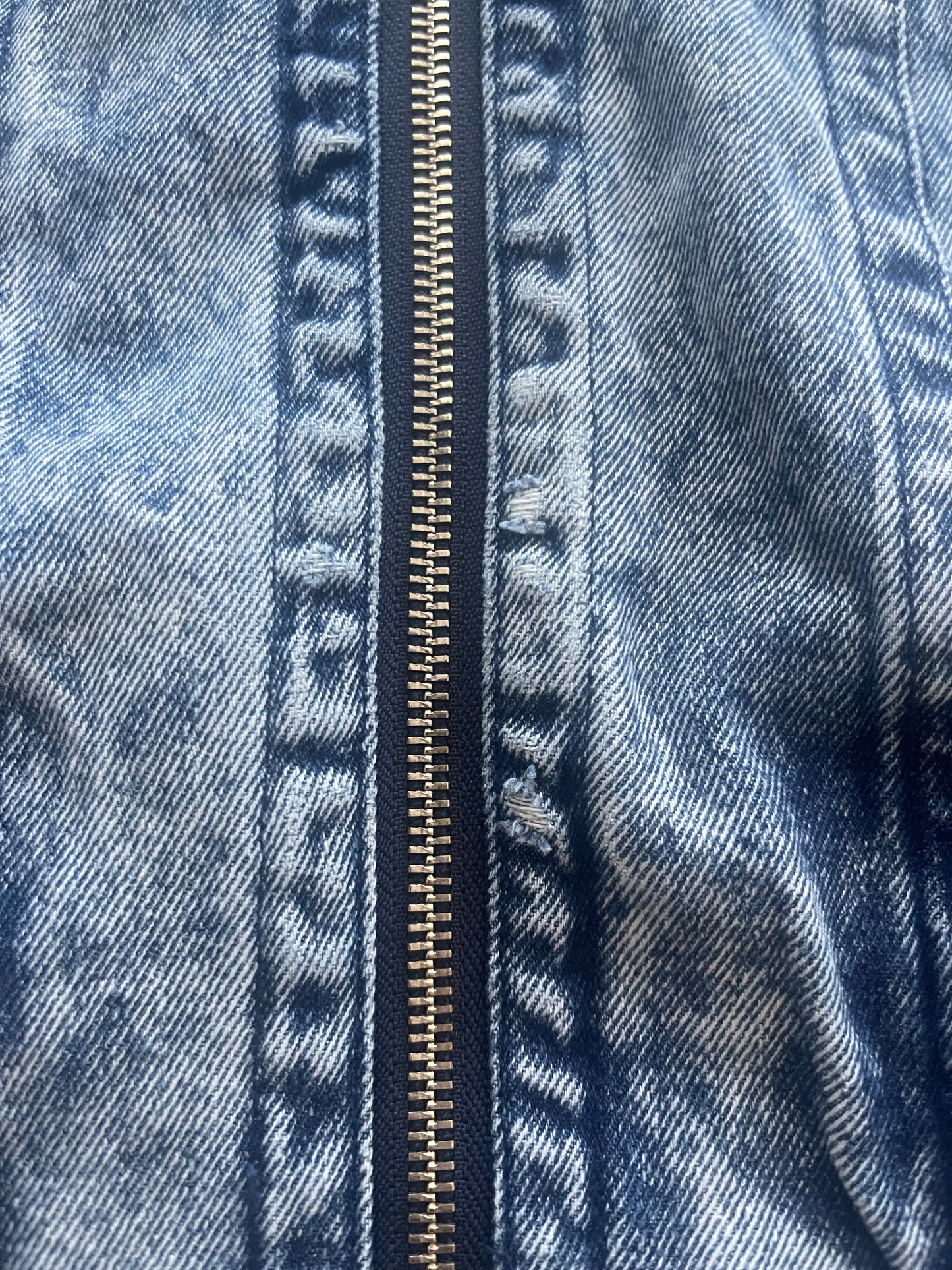 Vintage Nike Challenge Court Acid Washed Denim Jeans Jacket Tennis Andre Agassi John McEnroe Size M Made in Hong Kong