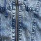 Vintage Nike Challenge Court Acid Washed Denim Jeans Jacket Tennis Andre Agassi John McEnroe Size M Made in Hong Kong