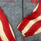 💎 ⚽️ 🇺🇸 Vintage Iconic Rare Grail 1994 USA World Cup Adidas Football Soccer Jacket Cotton Polyester Red Blue White Denim Pattern