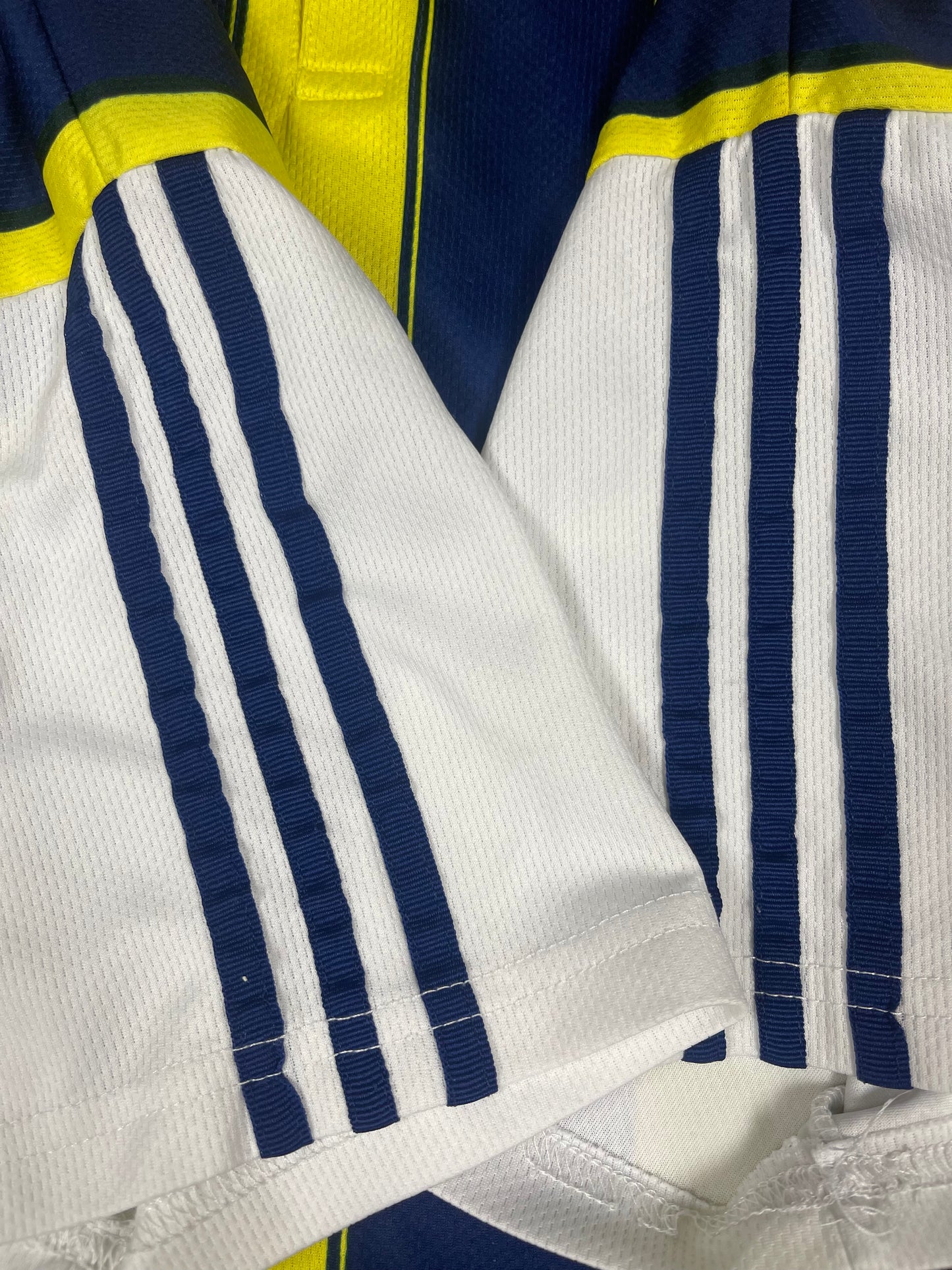 Vintage Fenerbahce Adidas 1998 - 1999 Home Football Shirt Proton 5 * 5 Yellow Blue White Size XL
