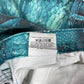 Y2K Just Cavalli Pants Trousers Jeans Shiny Snake Skin Pattern in Turquoise Shades Made in Italy Roberto Cavalli