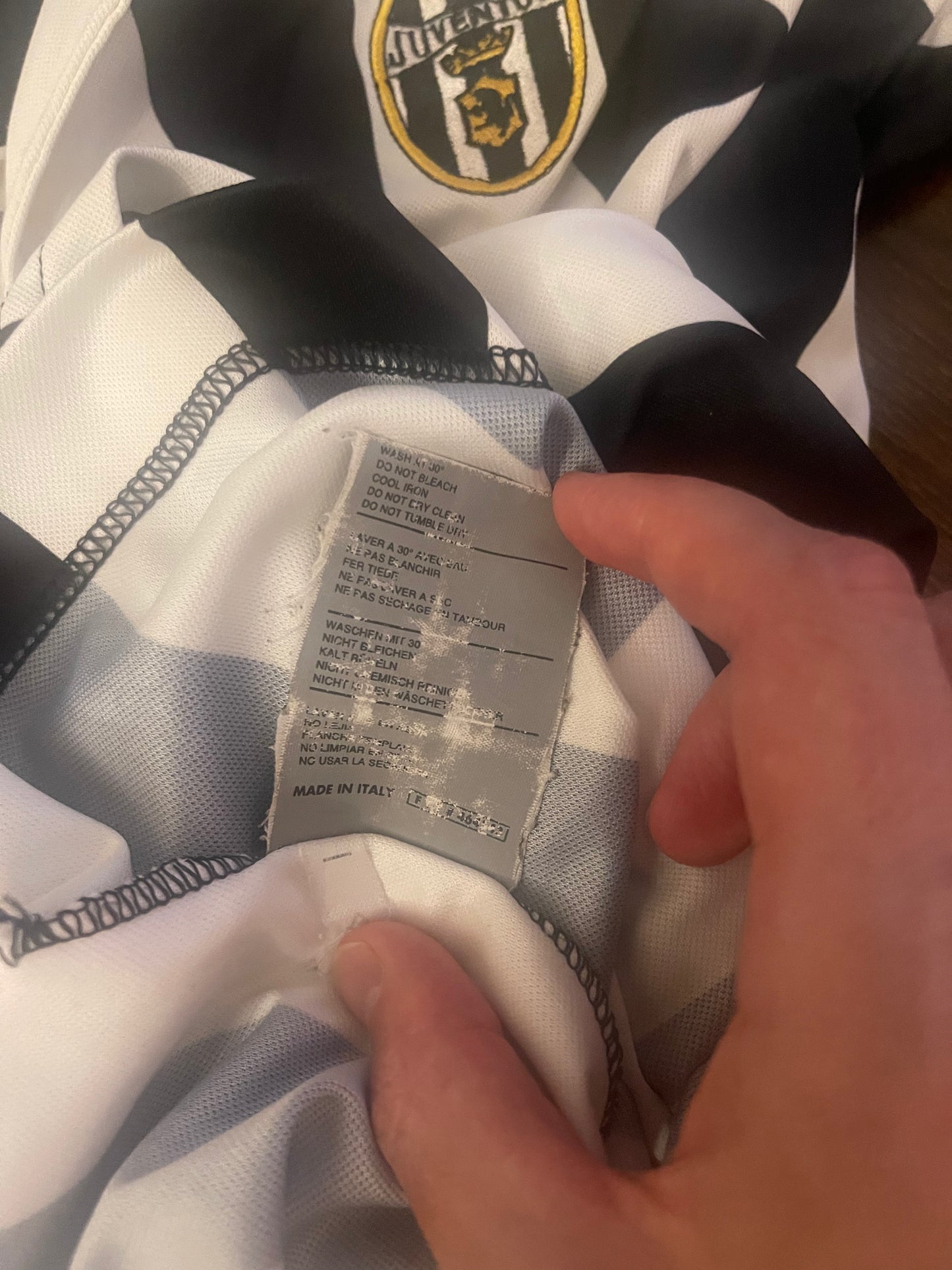 Vintage Juventus Kappa 1999 - 2000 Home Football Shirt Sony Size XL Black White Made in Italy