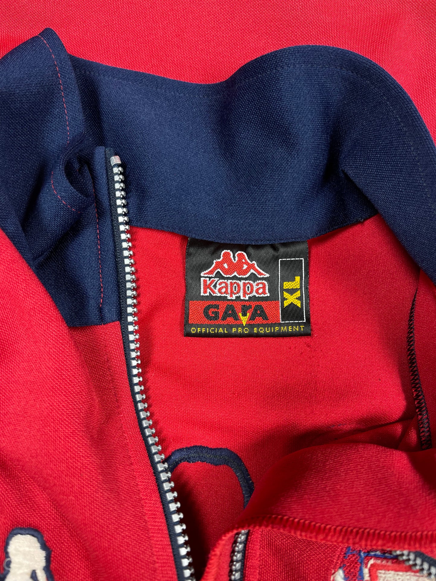 Rare Vintage 90's FK Crvena Zvezda Red Star Belgrade Kappa Sweatshirt Size XL Red Polyester