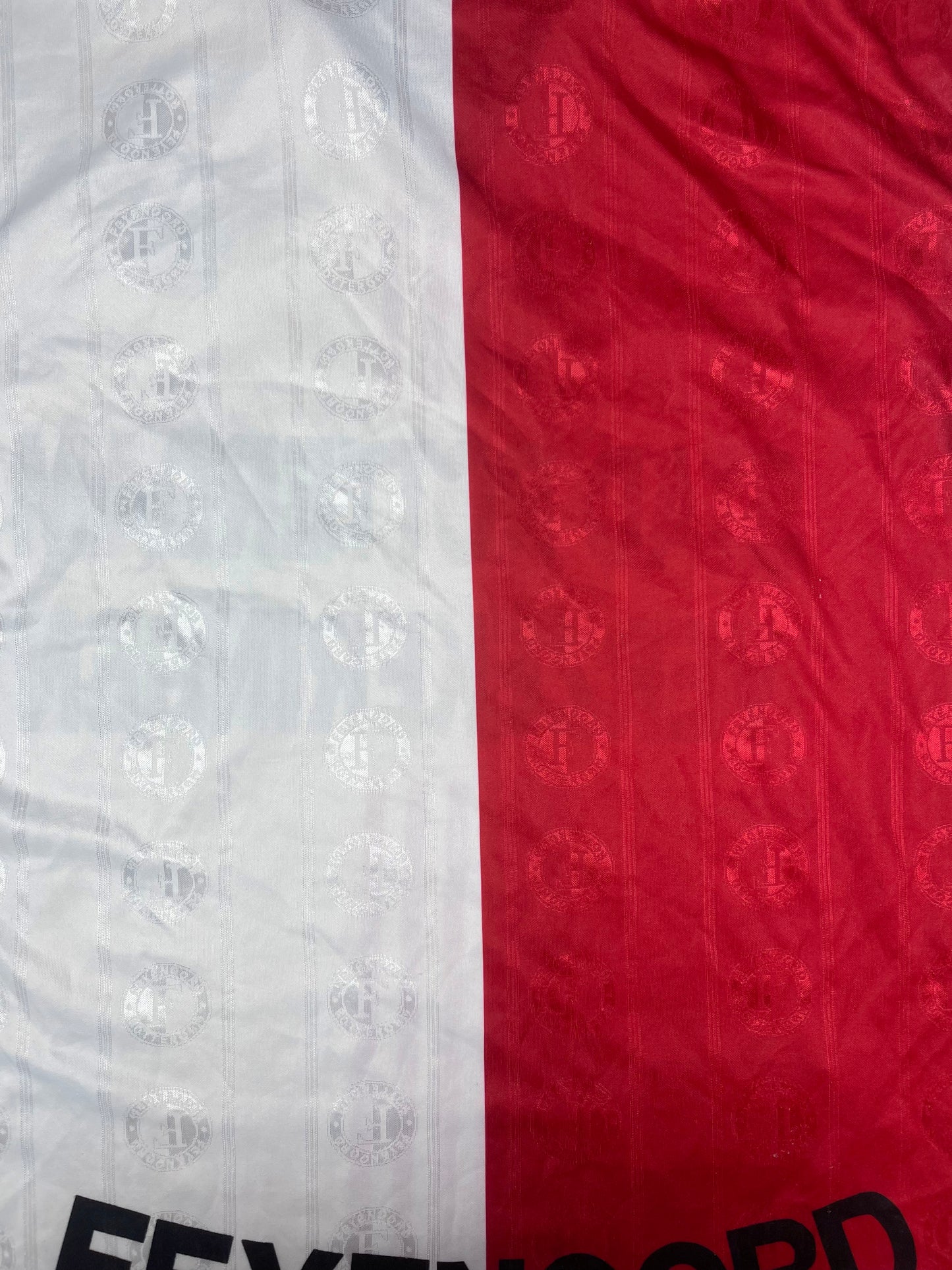 Vintage Feyenoord Rotterdam Adidas 1997 - 1998 Home Football Shirt Stad Rotterdam Verzekeringen Made in UK Size L