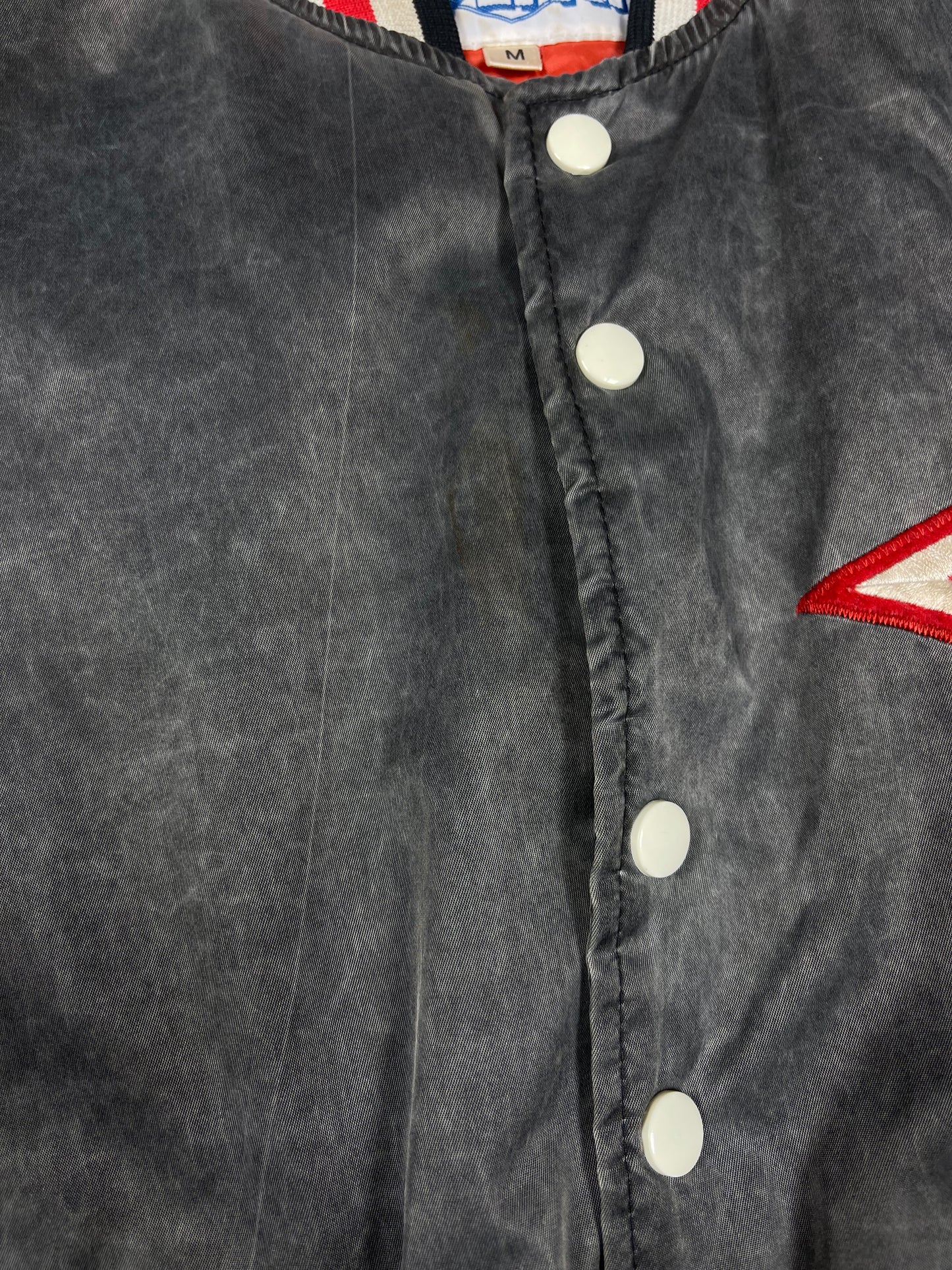 Vintage Archive Rare Grail Ajax Amsterdam Umbro Bomber Jacket 1989 - 1991 Grey Size Boxy  M Made in Korea Nylon Polyester