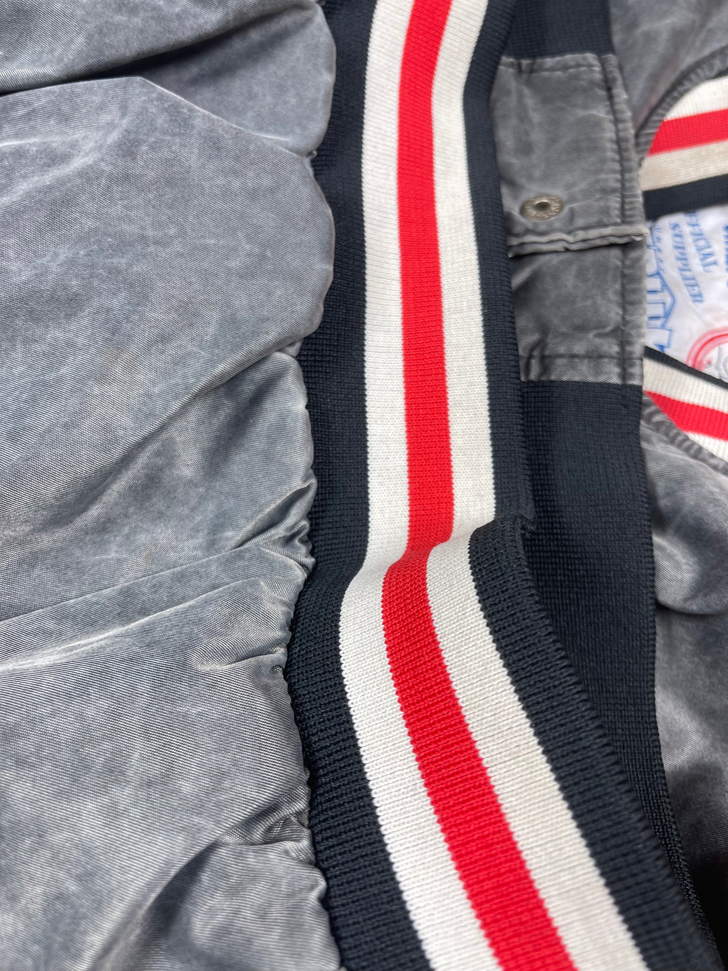 Vintage Archive Rare Grail Ajax Amsterdam Umbro Bomber Jacket 1989 - 1991 Grey Size Boxy  M Made in Korea Nylon Polyester