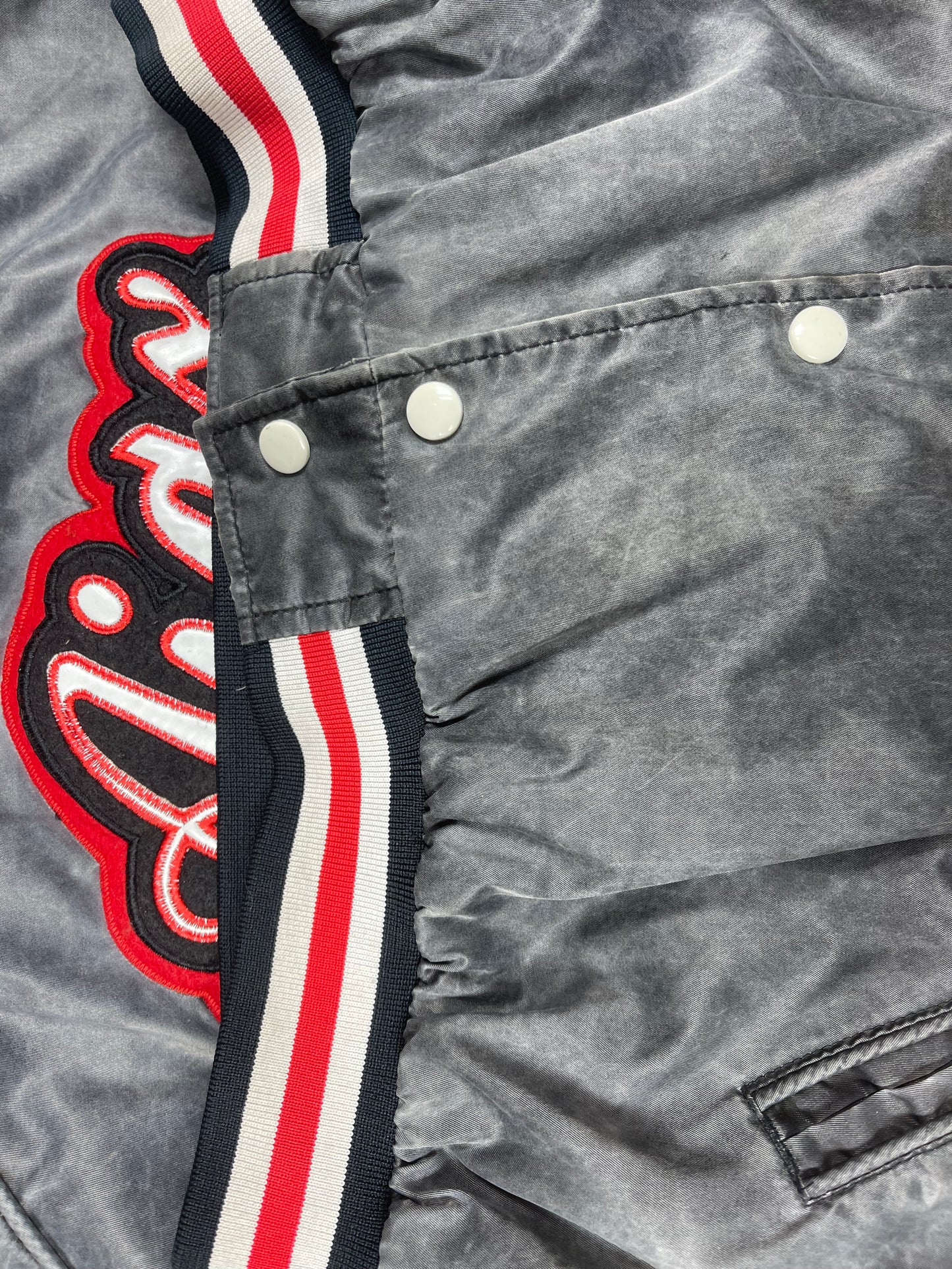 Vintage Archive Rare Grail Ajax Amsterdam Umbro Bomber Jacket 1989 - 1991 Grey Size Boxy  M Made in Korea Nylon Polyester