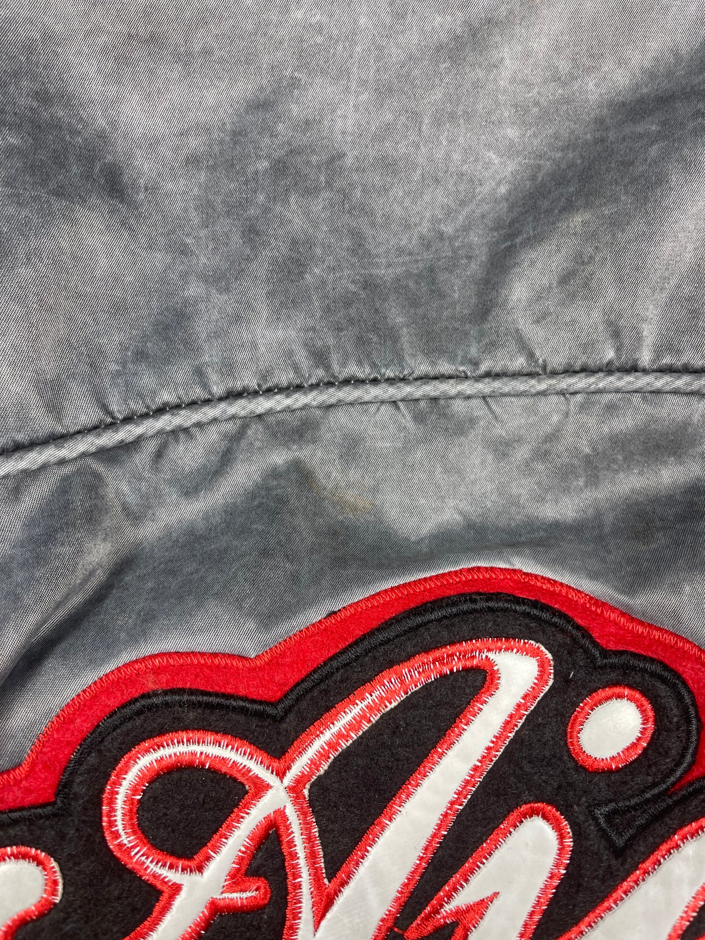 Vintage Archive Rare Grail Ajax Amsterdam Umbro Bomber Jacket 1989 - 1991 Grey Size Boxy  M Made in Korea Nylon Polyester