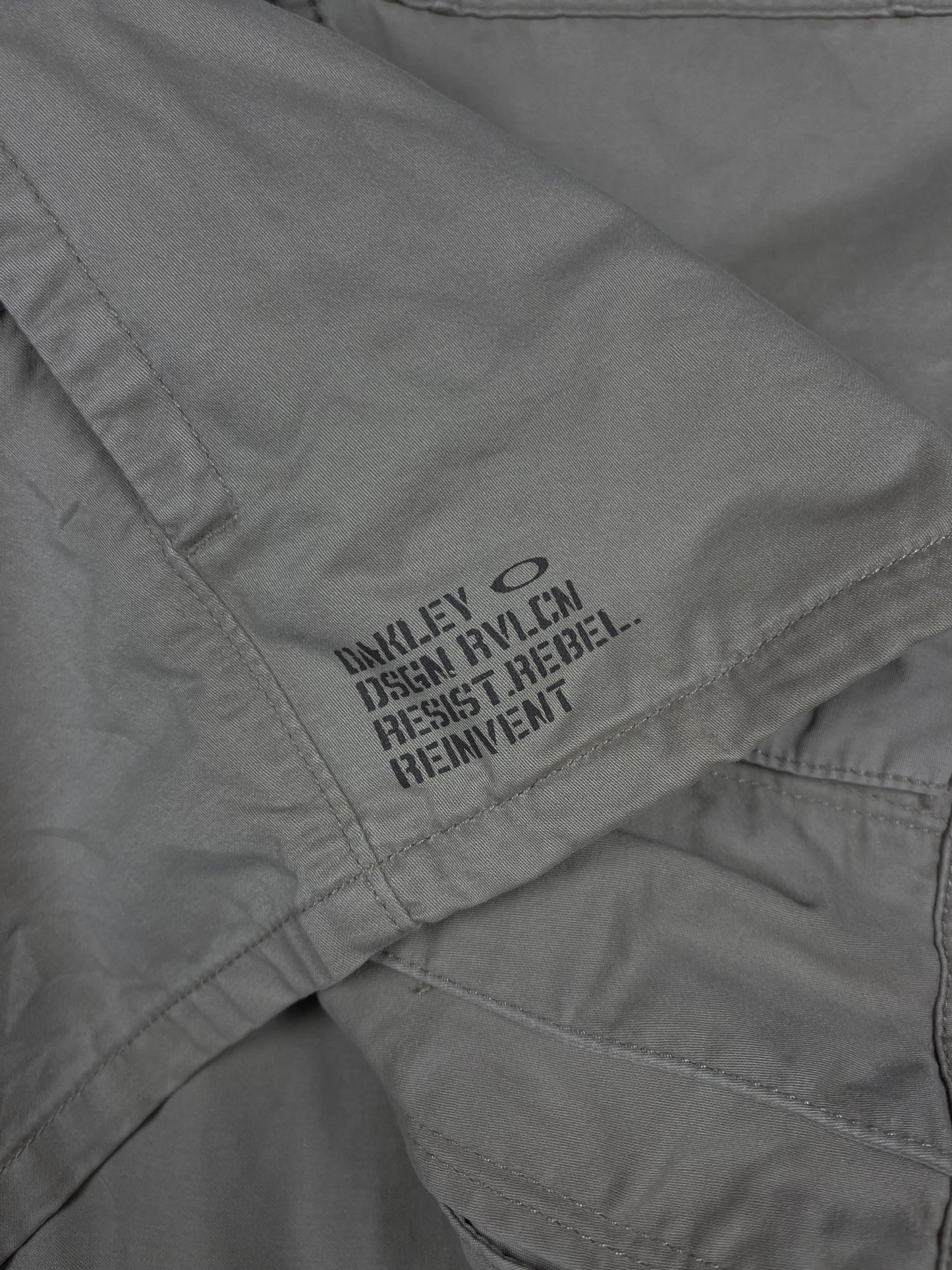 Y2K Oakley Taupe Army Style Jacket Size L Cotton