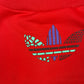 Vintage 90's Adidas Trefoil Sweatshirt Crew Neck Green Red Black Blue Size M
