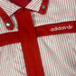 Vintage Adidas 70's 80's Track Top Jacket Red White Stripes Made in West Germany Size S-M