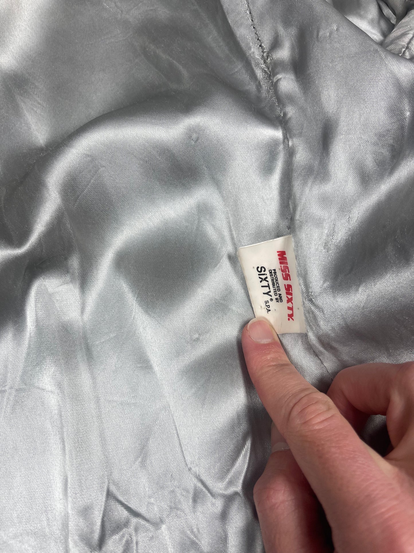 Vintage Y2K Miss Sixty Faux Fur Coat Fluffy Made in Italy Acrylic Nylon Acetate Viscose Size S-M