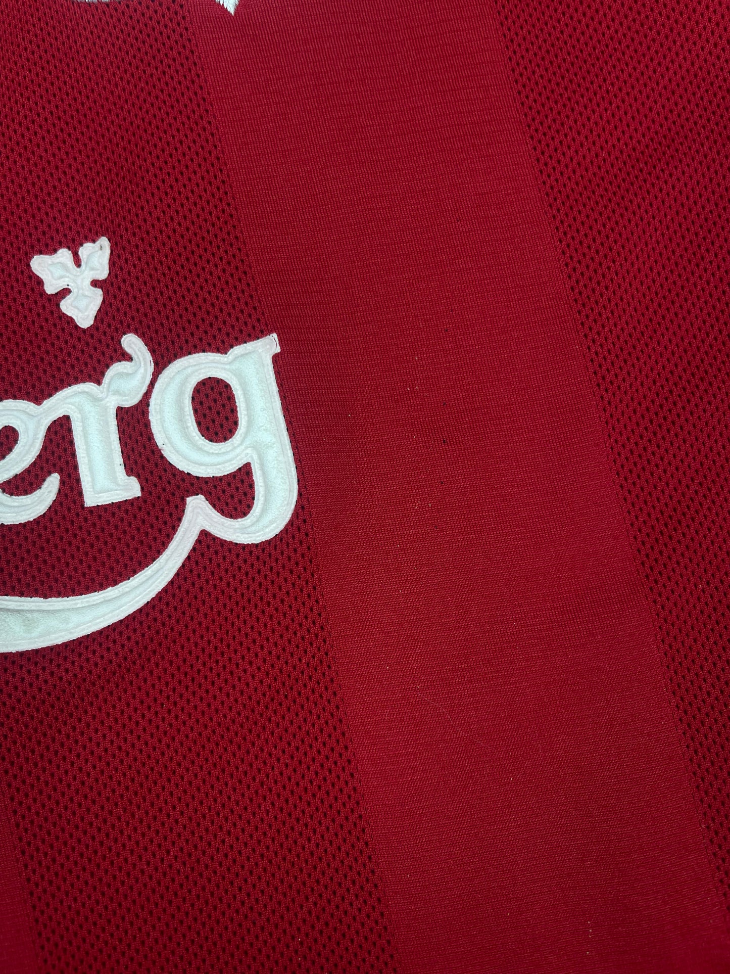 Vintage Liverpool Adidas 1995 - 1996 Home Football Shirt Carlsberg Red Size L