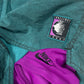 90's Nike Challenge Court Tennis Shorts With Leggins Attached Andre Agassi Nylon Made in Taiwan Size M Turquoise Purple