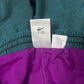 90's Nike Challenge Court Tennis Shorts With Leggins Attached Andre Agassi Nylon Made in Taiwan Size M Turquoise Purple