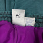 90's Nike Challenge Court Tennis Shorts With Leggins Attached Andre Agassi Nylon Made in Taiwan Size XL Turquoise Purple