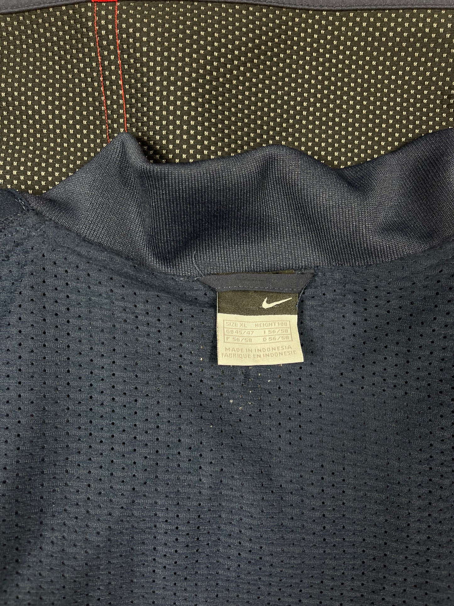 Y2K Arsenal London AFC Nike Total 90 2004 - 2006 Drill Training Top Techwear Technical Pullover Sweatshirt Blue The Gunners