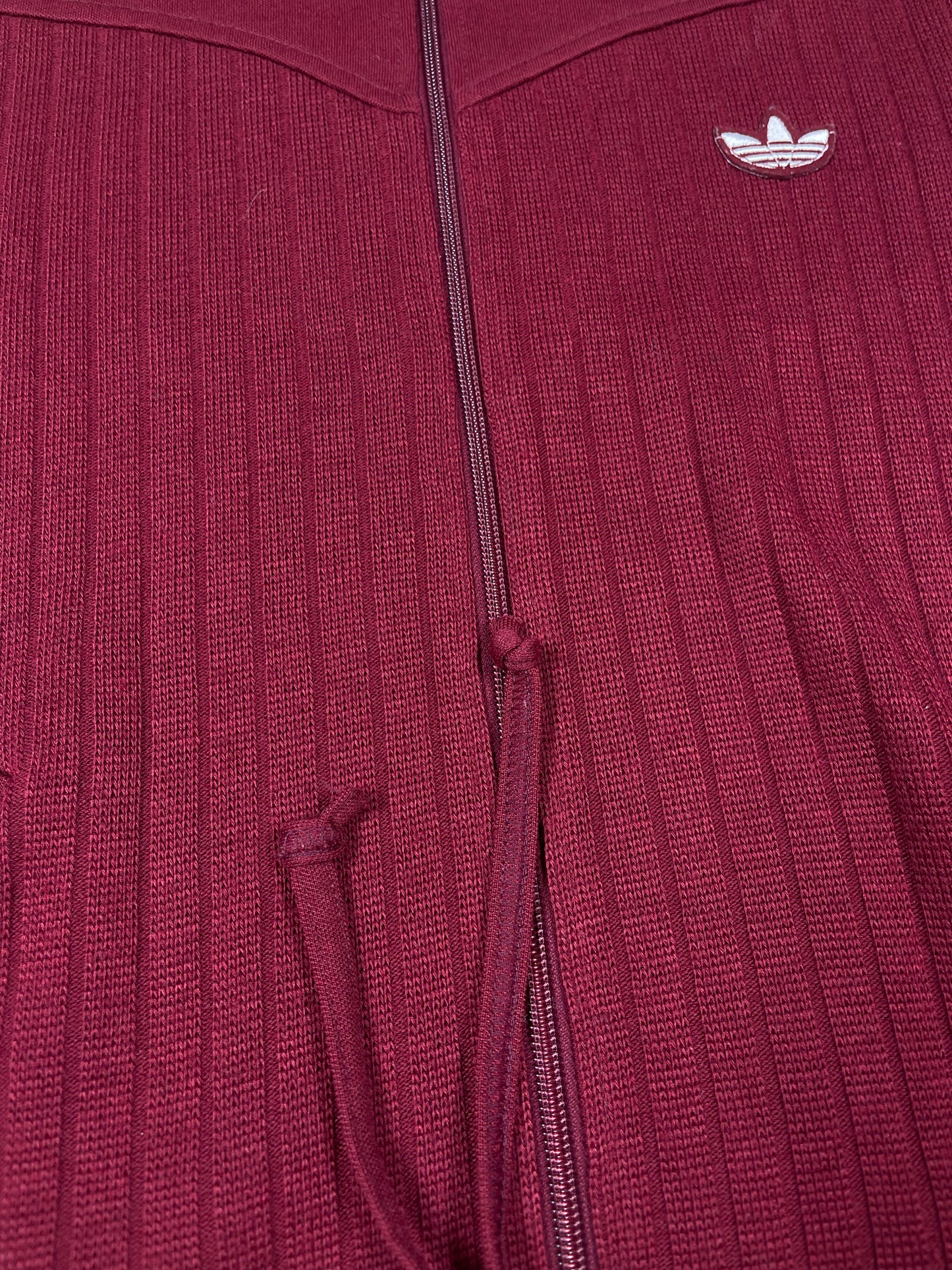 Vintage 80's Adidas Track Top Jacket Made in West Germany Burgundy Size S-M