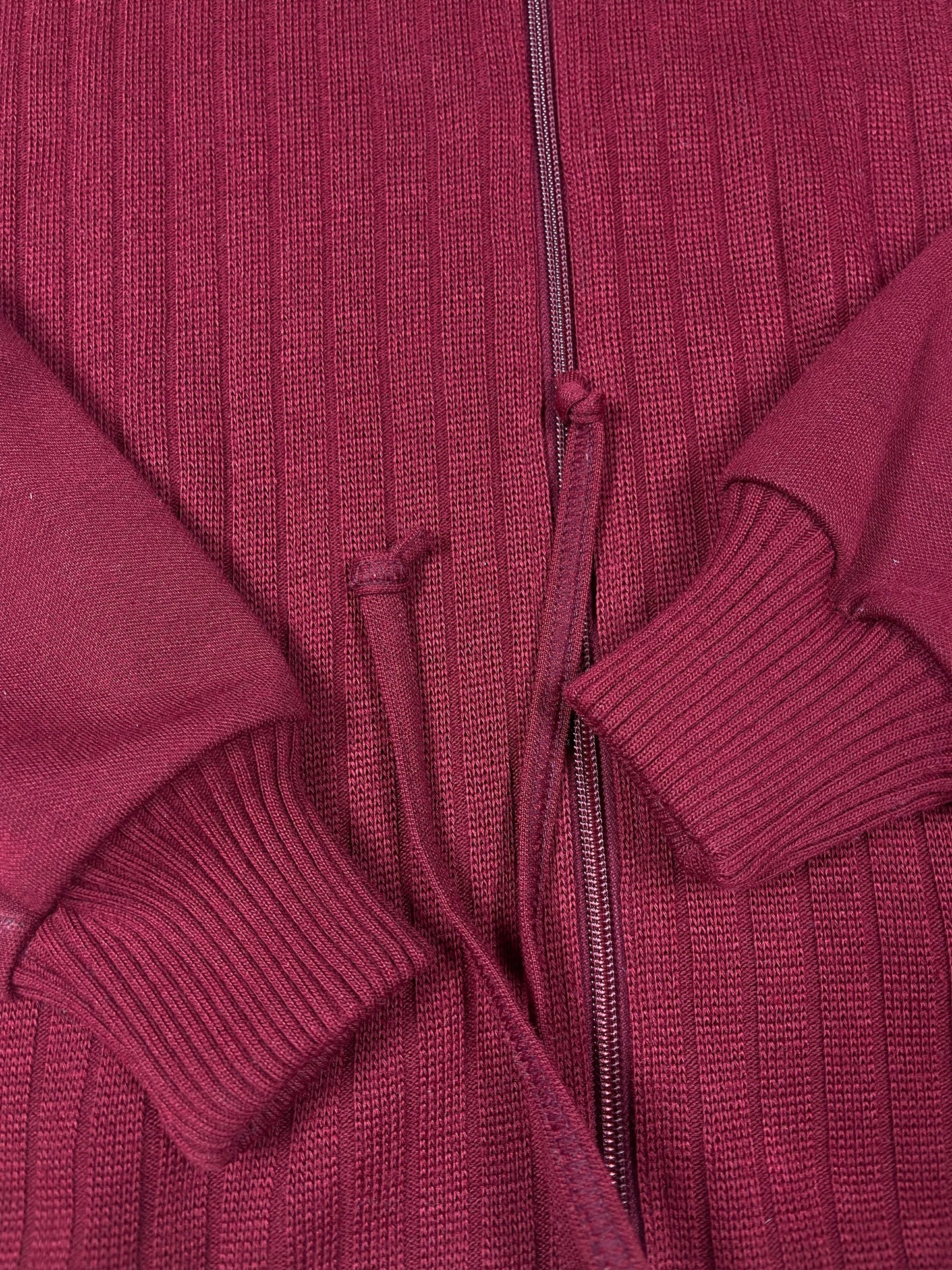 Vintage 80's Adidas Track Top Jacket Made in West Germany Burgundy Size S-M