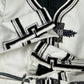 Y2K Roberto Cavalli 2007 Cropped Fitted Blazer Size 40 S Embroidered Military Inspired Luxury Statement