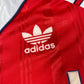 Vintage Authentic Arsenal Adidas 1988 - 1990 Home Football Shirt JVC Red White Made in UK Size S