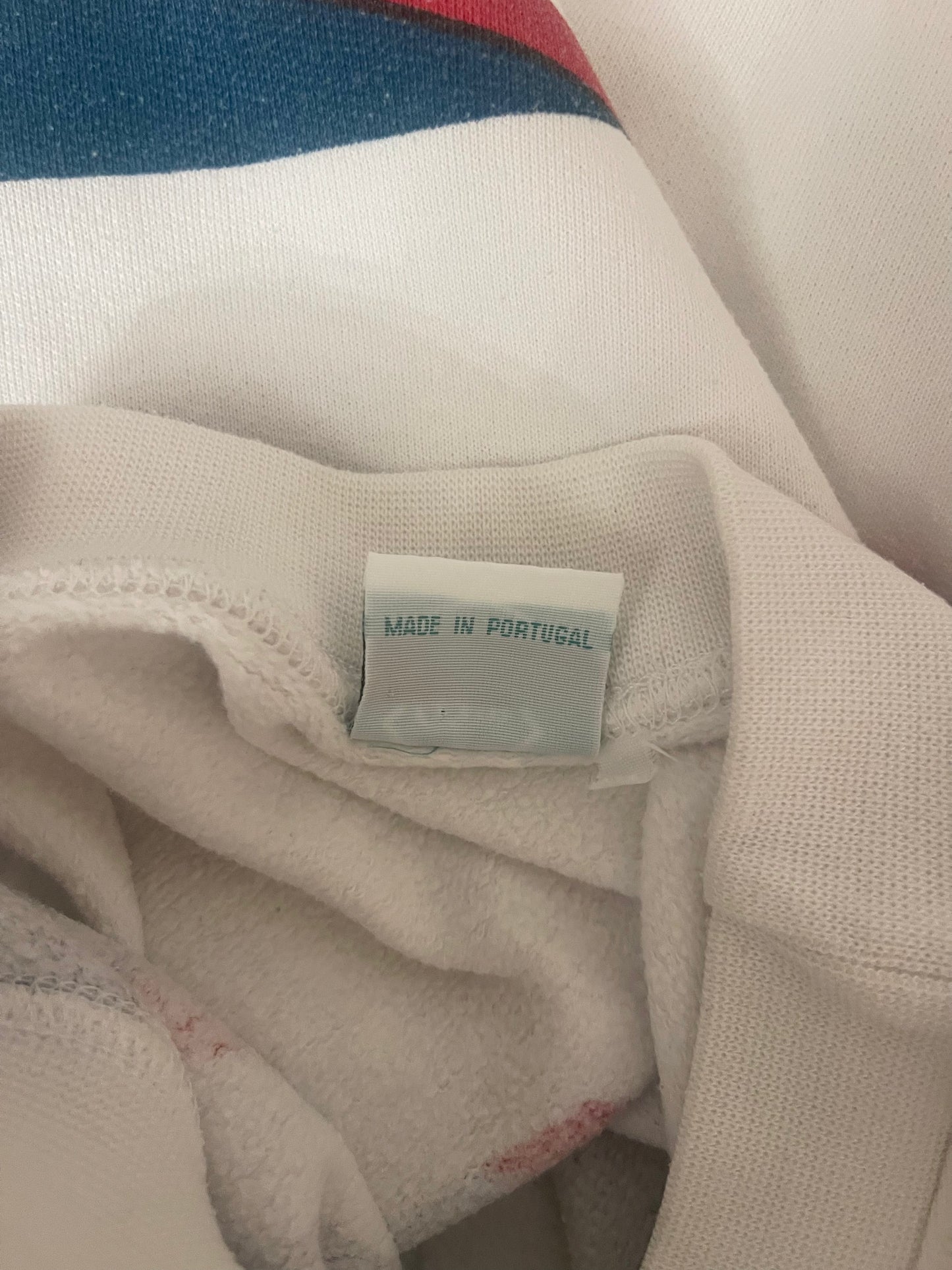 Vintage Suzuki Racing Sweatshirt White Cotton Club IXS Size L XL