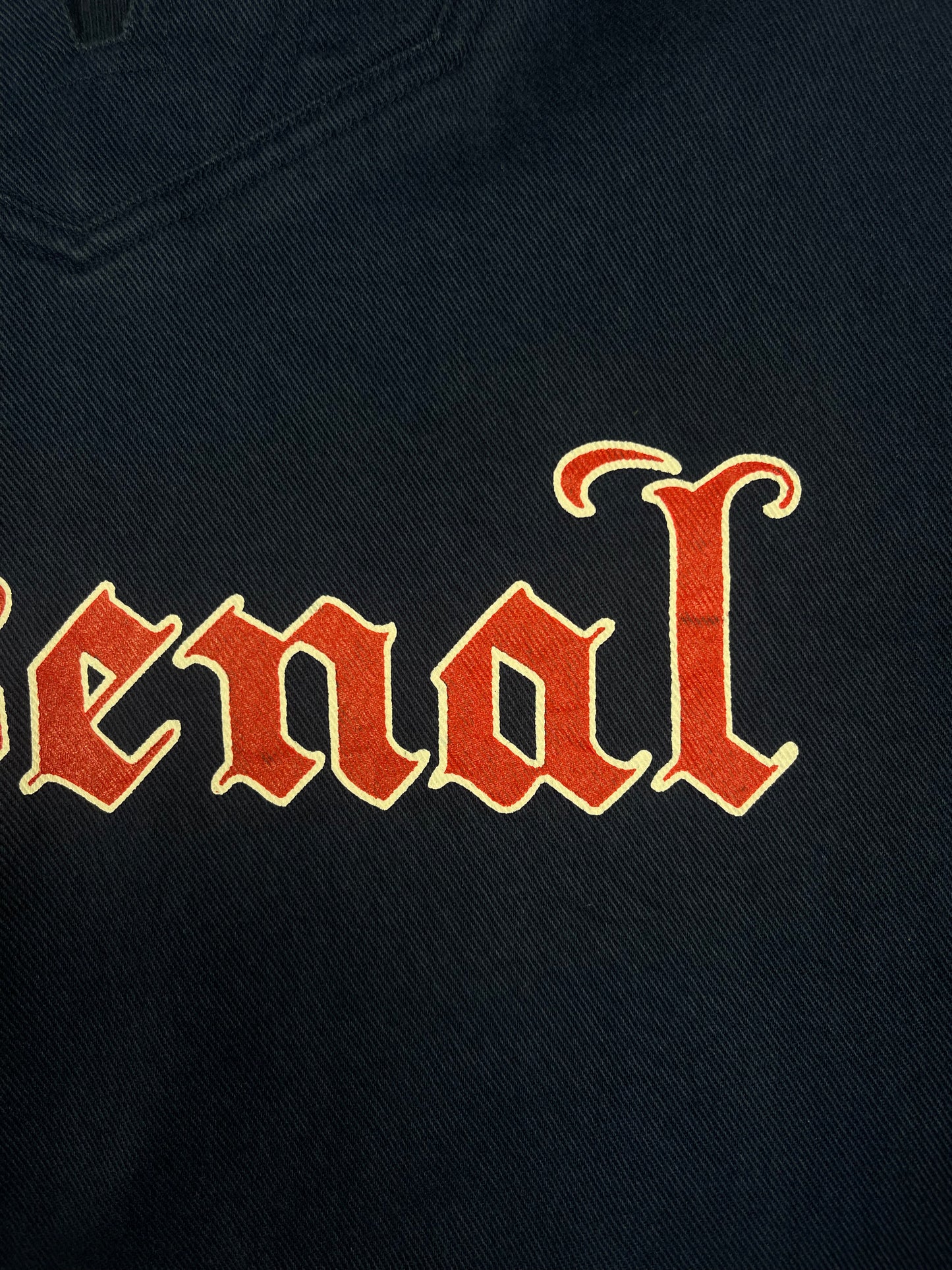 Ultra Rare Grail Archive Nike Premier Arsenal 1994 - 1995 Dril Top Sweatshirt Blue Size L Heavy Cotton