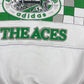 Archive Rare Classic Vintage Adidas Take Off The Aces RyeTown Tennis Club 1886 1986 Sweatshirt White Green Crew Neck