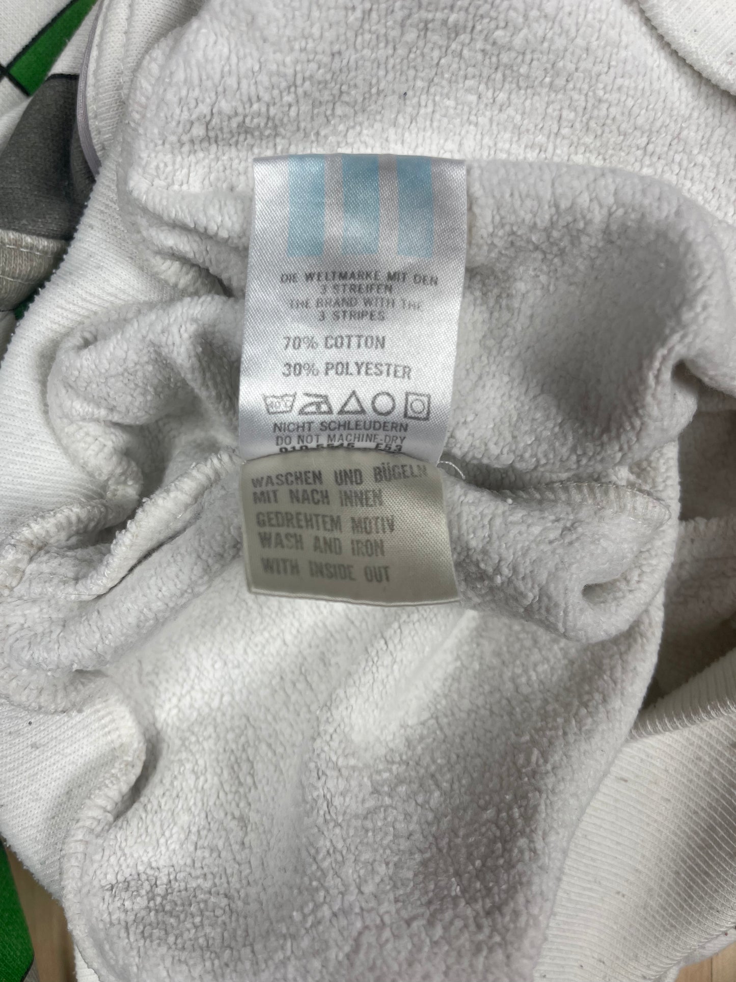 Archive Rare Classic Vintage Adidas Take Off The Aces RyeTown Tennis Club 1886 1986 Sweatshirt White Green Crew Neck