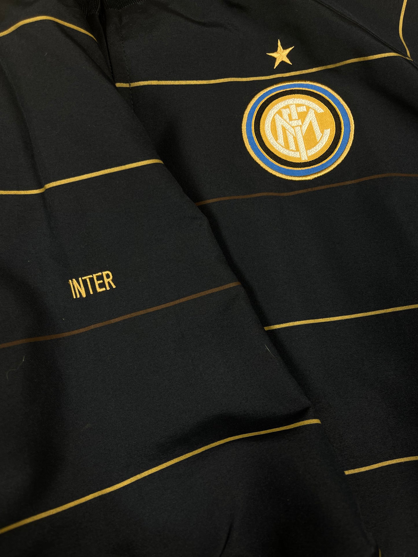 Y2K Inter Milano Nike 2008 - 2009 Track Jacket Blue With Stripes Size XXL