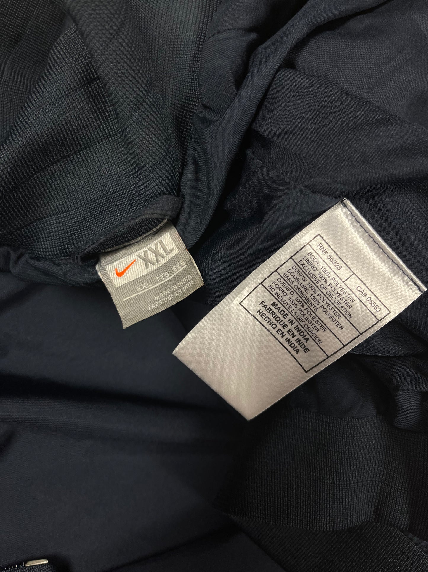 Y2K Inter Milano Nike 2008 - 2009 Track Jacket Blue With Stripes Size XXL