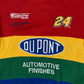 Y2K Nascar Jeff Gordon 24 Du Pont Rainbow Blue Green Yellow Red Racing Sweater Chase Authentic Sweatshirt Automotive Finishes Hendrick Motorsports Size L