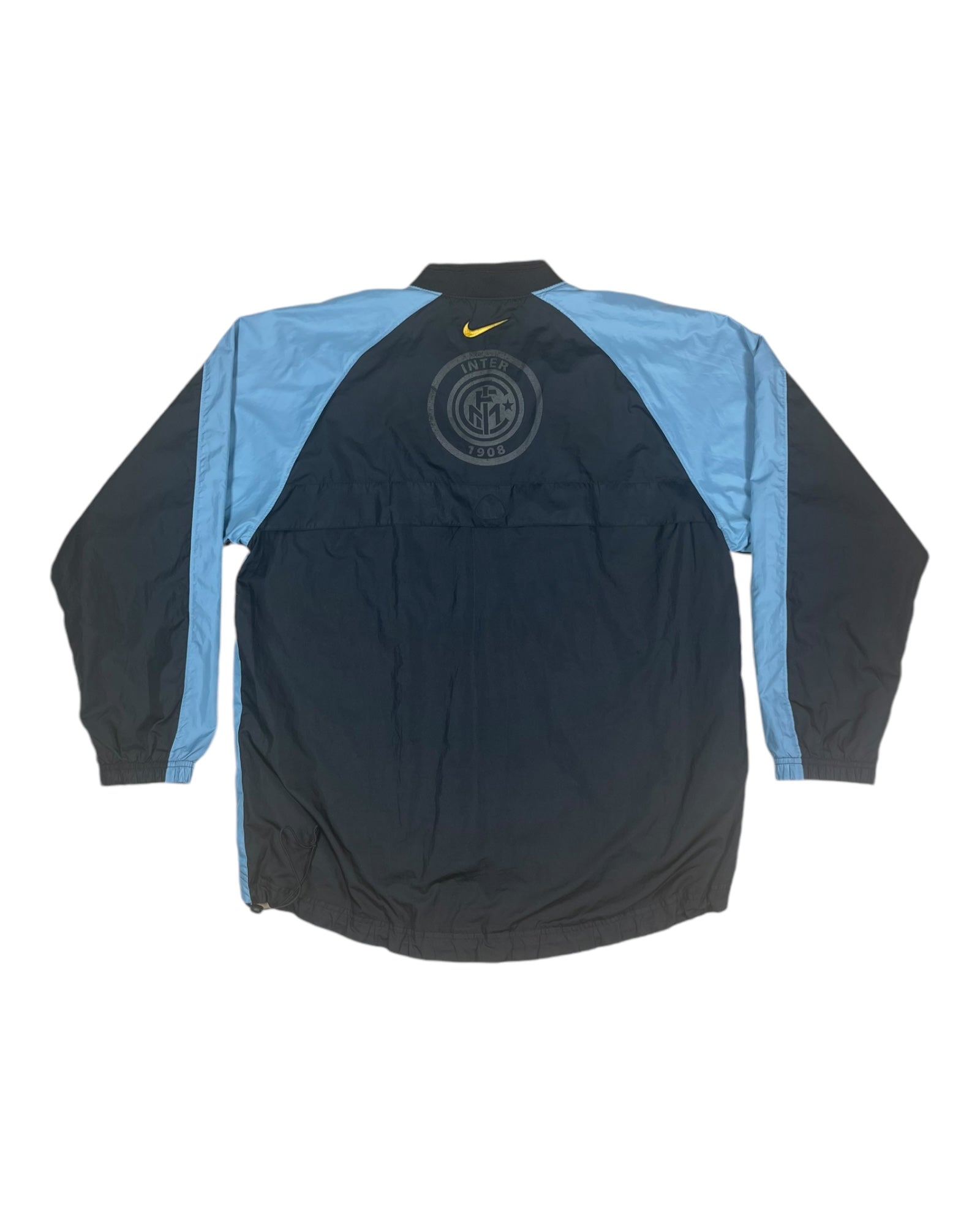 Inter Internationale Milano Nike Team 1998-2000 Light Football Jacket / Shell Size L Blue Black