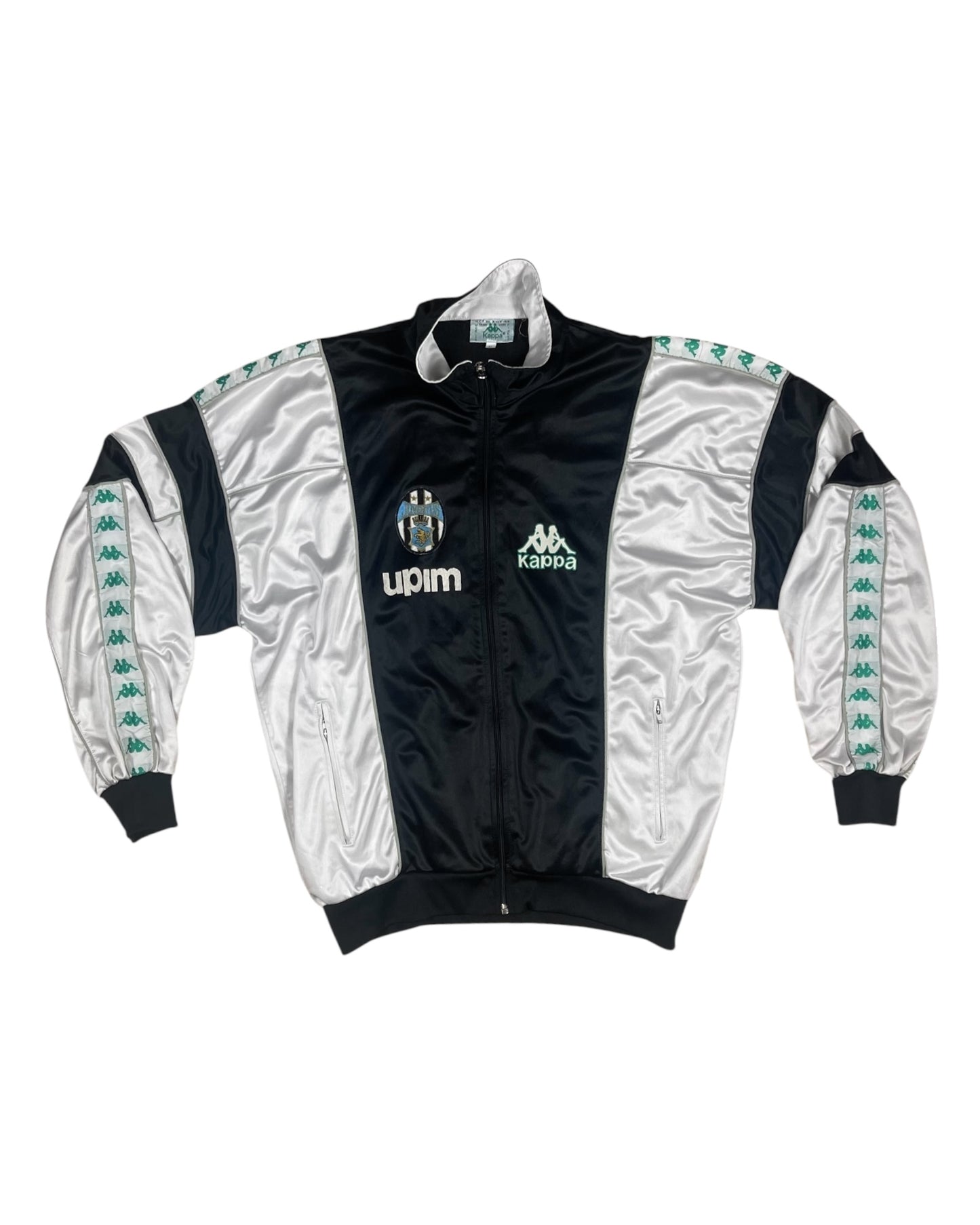 Juventus Kappa 1990 - 1991 Track Top Jacket Upim Size L Black White