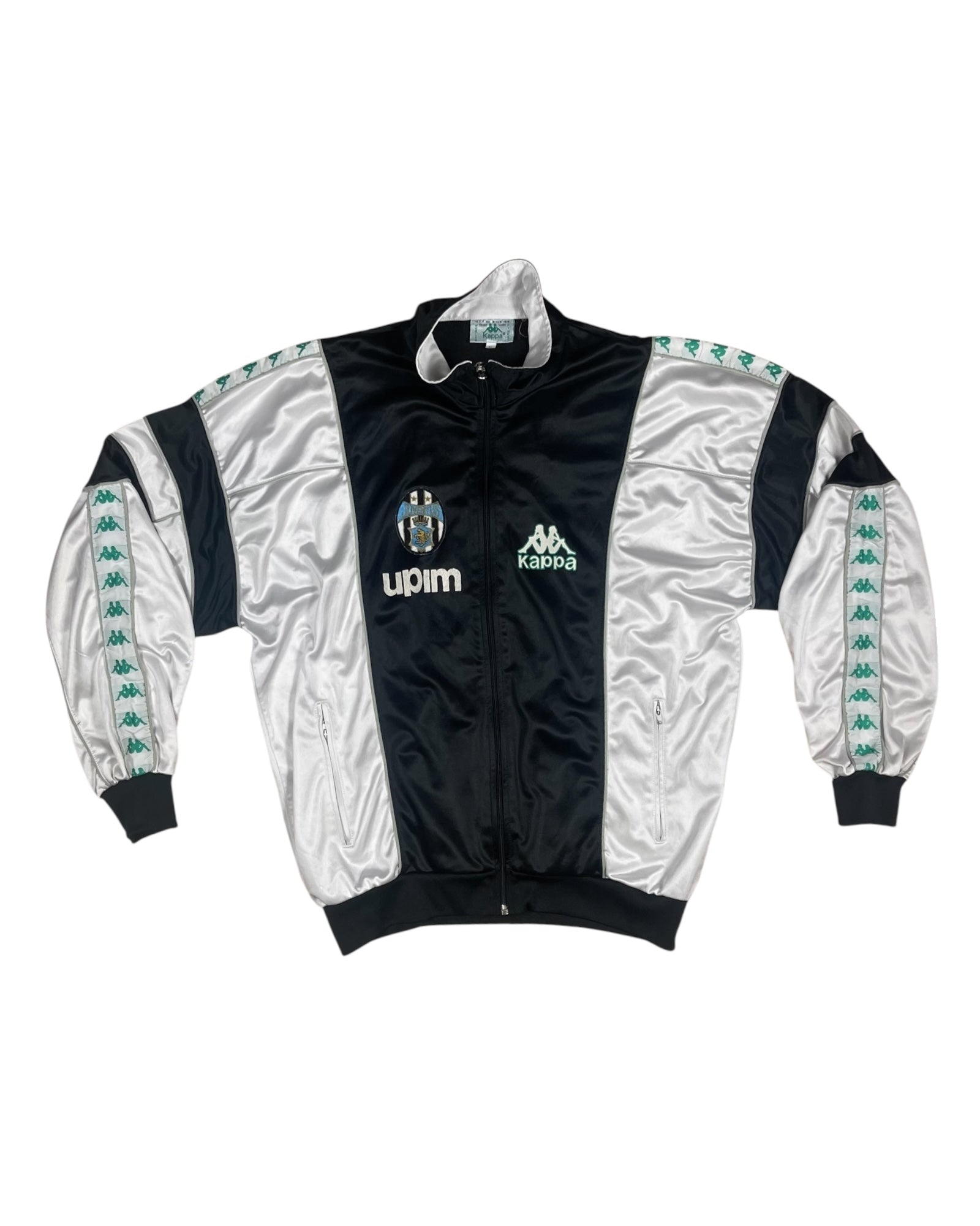 Juventus Kappa 1990 - 1991 Track Top Jacket Upim Size L Black White