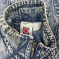 Vintage Nike Challenge Court Acid Washed Denim Jeans Jacket Tennis Andre Agassi John McEnroe Size M Made in Hong Kong