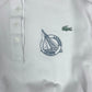 Vintage 80's Lacoste Chemise Pique Sailing Sweatshirt Size S M L Boxy White Blue Made in France