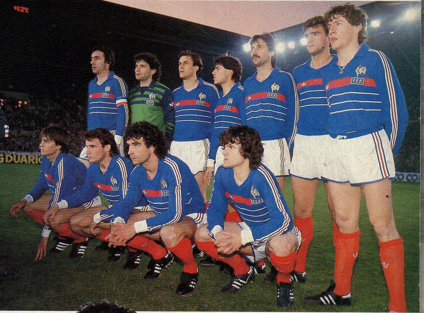 🇫🇷⚽️Vintage 1984 Adidas Ventex Sweatshirt France Template / Design Euro 1984 World Cup 1998 Size S Blue Red White Polyacryl Acrylic