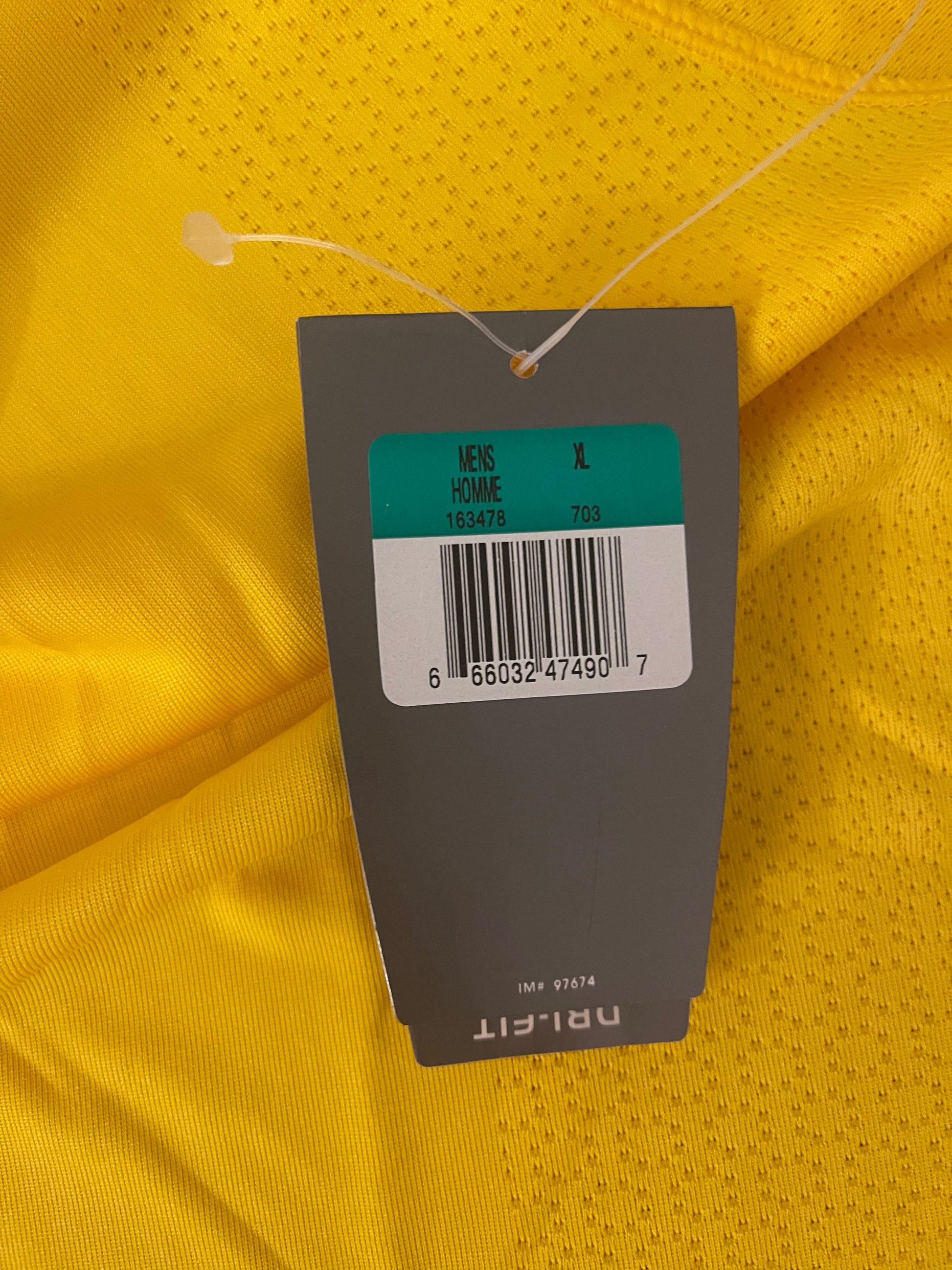 🇧🇷New Authentic Brazil Brasil Nike 2000-2001 Home Football Shirt Yellow Green DRI FIT Deadstock NOS BNWT Size XL