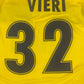 New Authentic S.S. Lazio Roma Puma Dry Cell Christian Vieri No 32 1998 - 1999 Away Third Football Shirt Size L Cirio Yellow Blue BNWT Deadstock NOS
